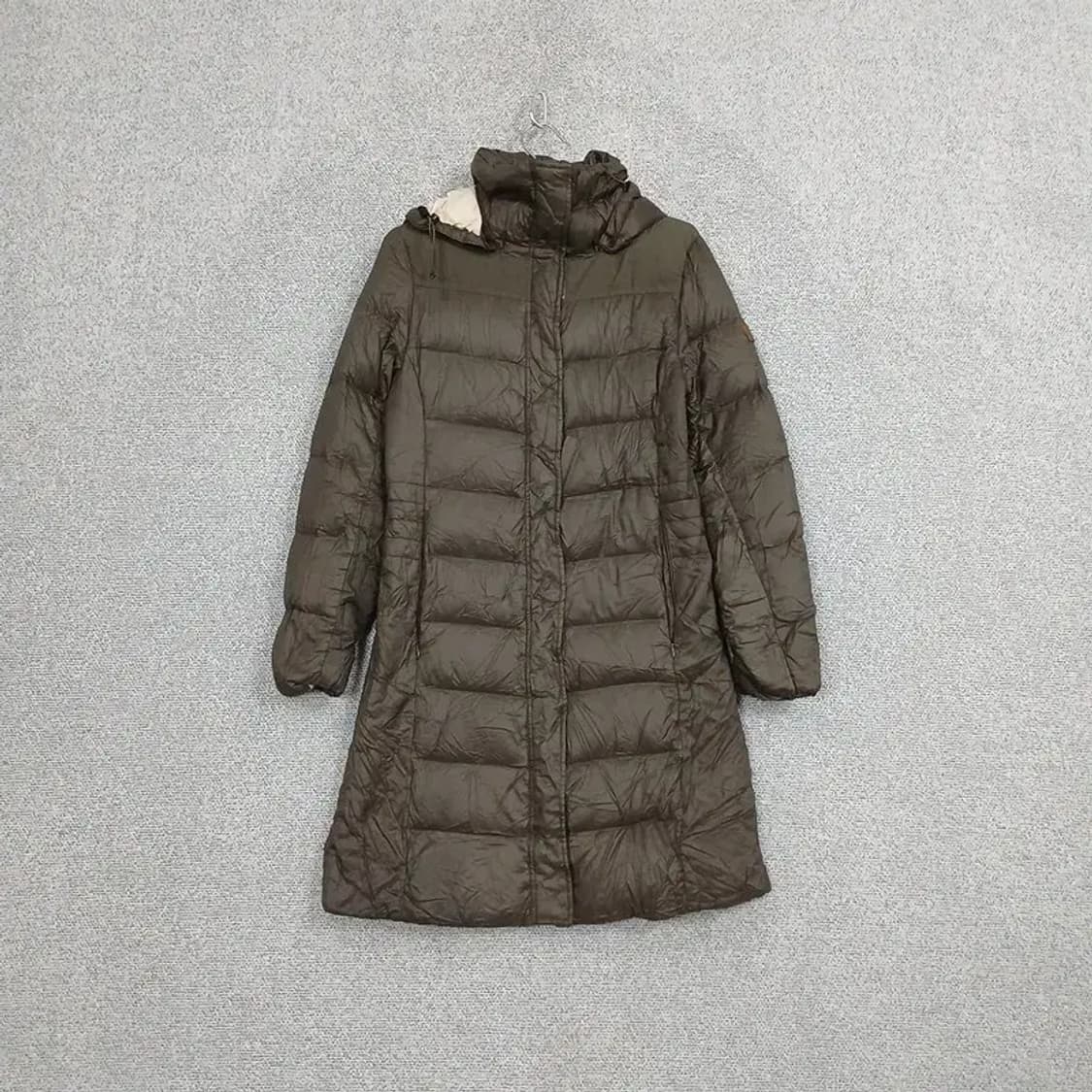 노스페이스 700 로고 브라운 구스다운 롱패딩 90 상품이미지1