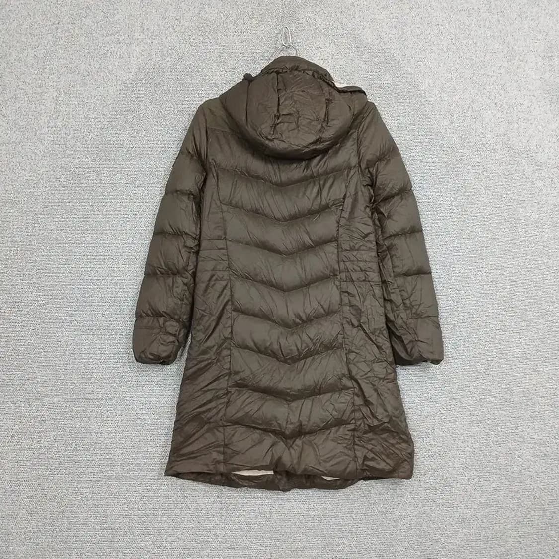 노스페이스 700 로고 브라운 구스다운 롱패딩 90 상품이미지2