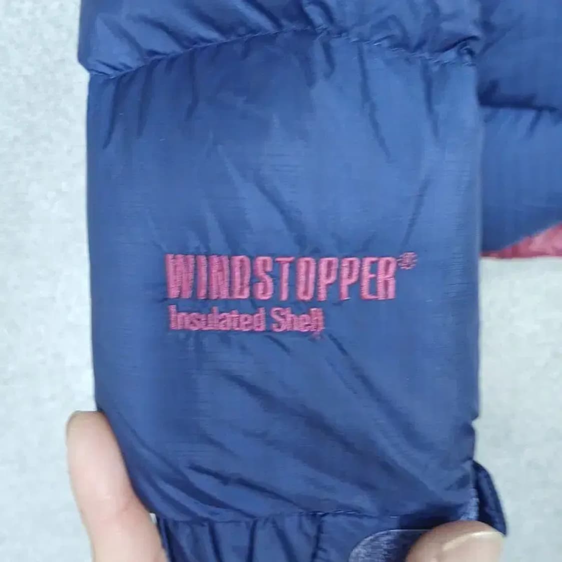 블랙야크 네이비 로고 구스다운 거위털 패딩 95 상품이미지3