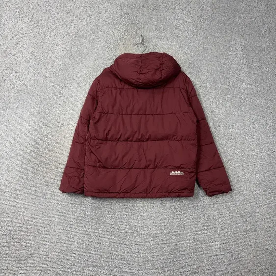 지프 로고 버건디 캐주얼 패딩 100 상품이미지2