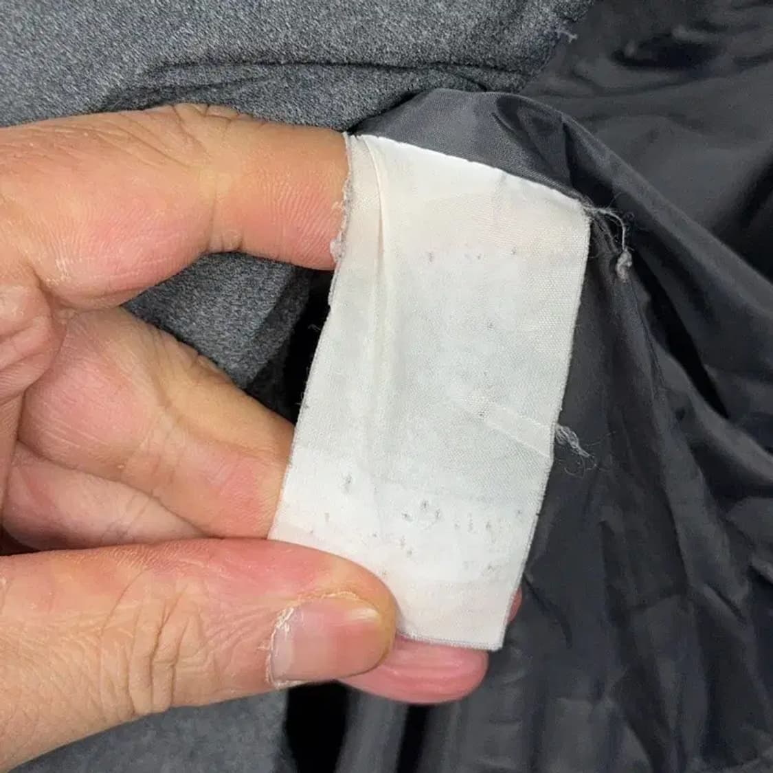 리복 그레이 배색 캐주얼 패딩 95 상품이미지4