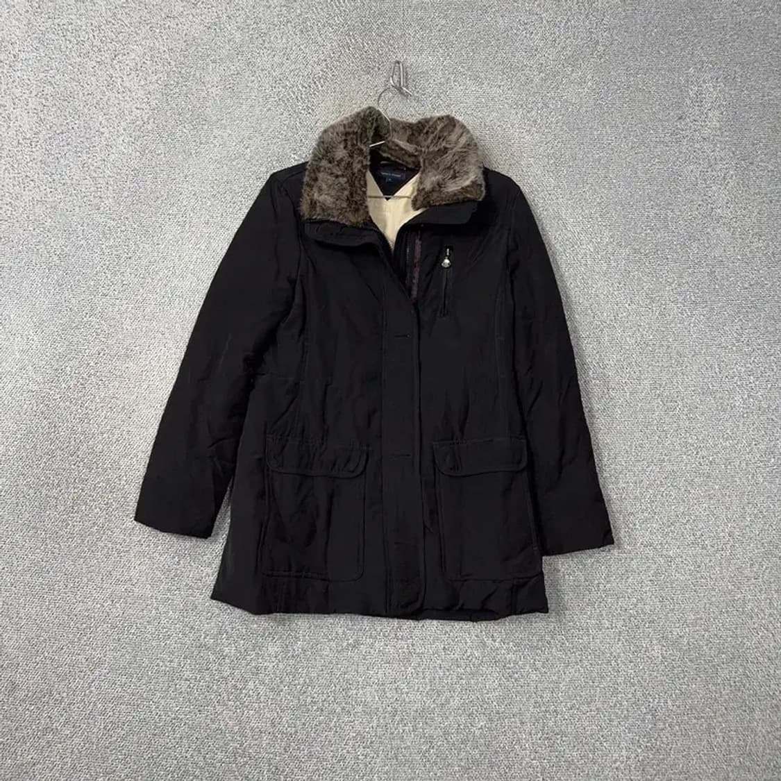 타미힐피거 로고 퍼 덕다운 오리털 패딩 점퍼 M 상품이미지1