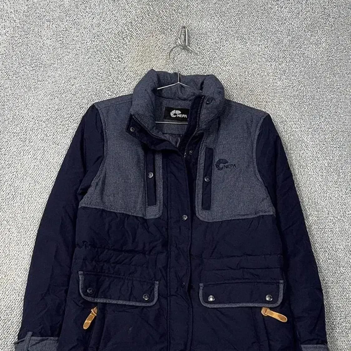 네파 네이비 로고 덕다운 패딩 점퍼 90 상품이미지3