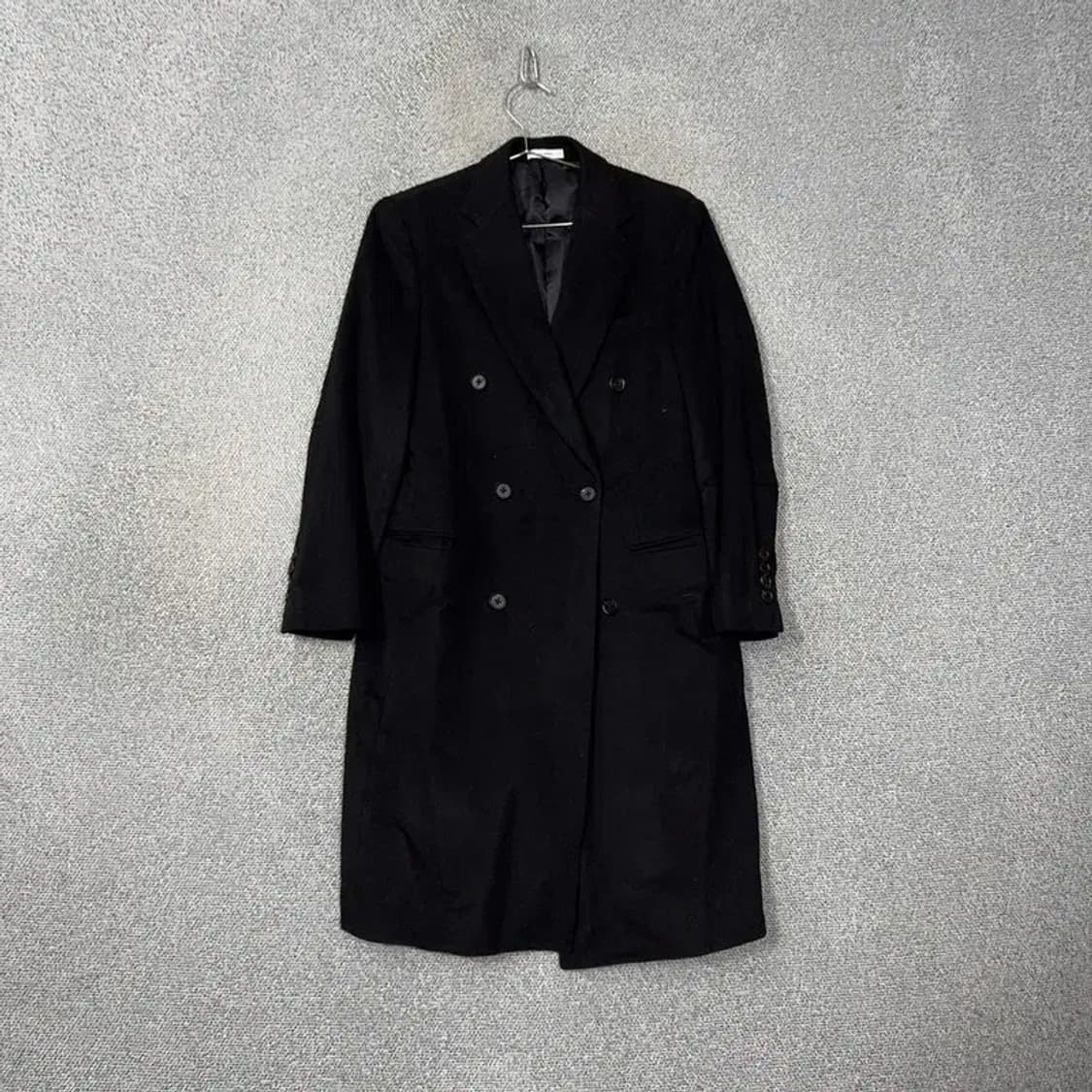 지이크 남성 클래식 울 캐시미어 블랙 코트 95 상품이미지1
