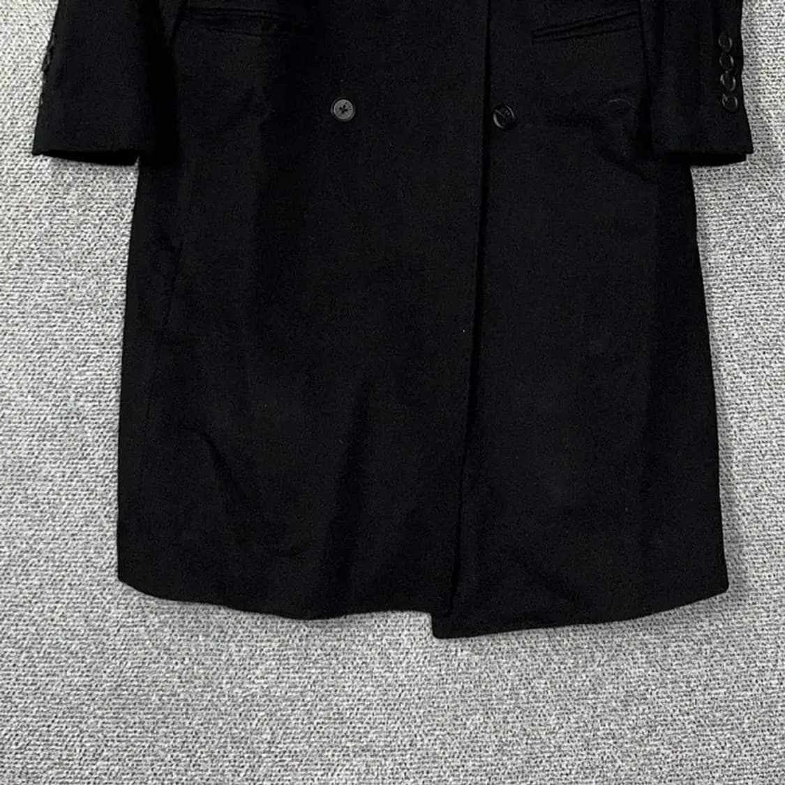 지이크 남성 클래식 울 캐시미어 블랙 코트 95 상품이미지4