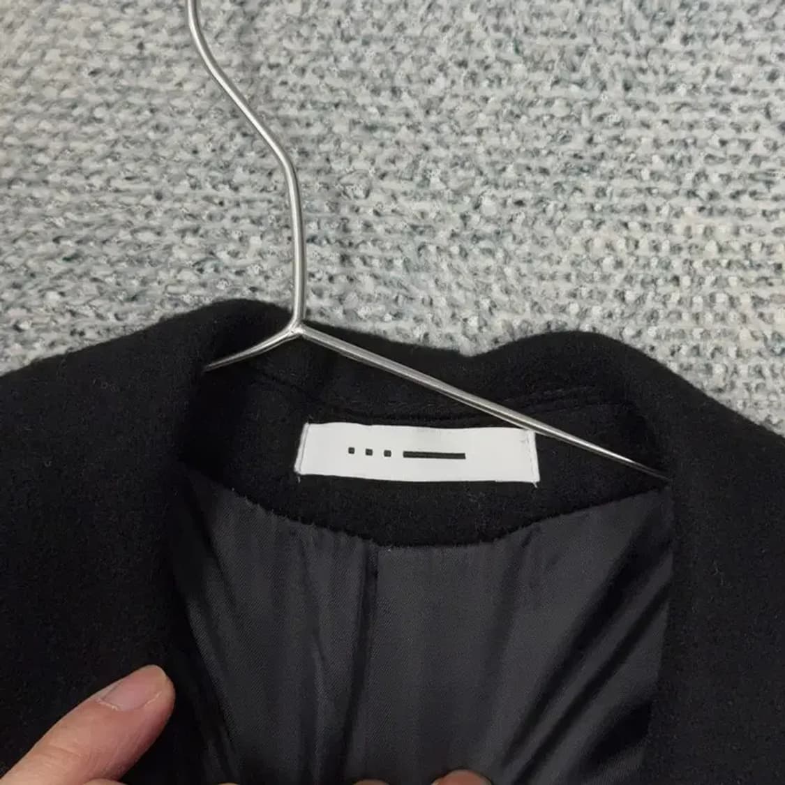 지이크 남성 클래식 울 캐시미어 블랙 코트 95 상품이미지5