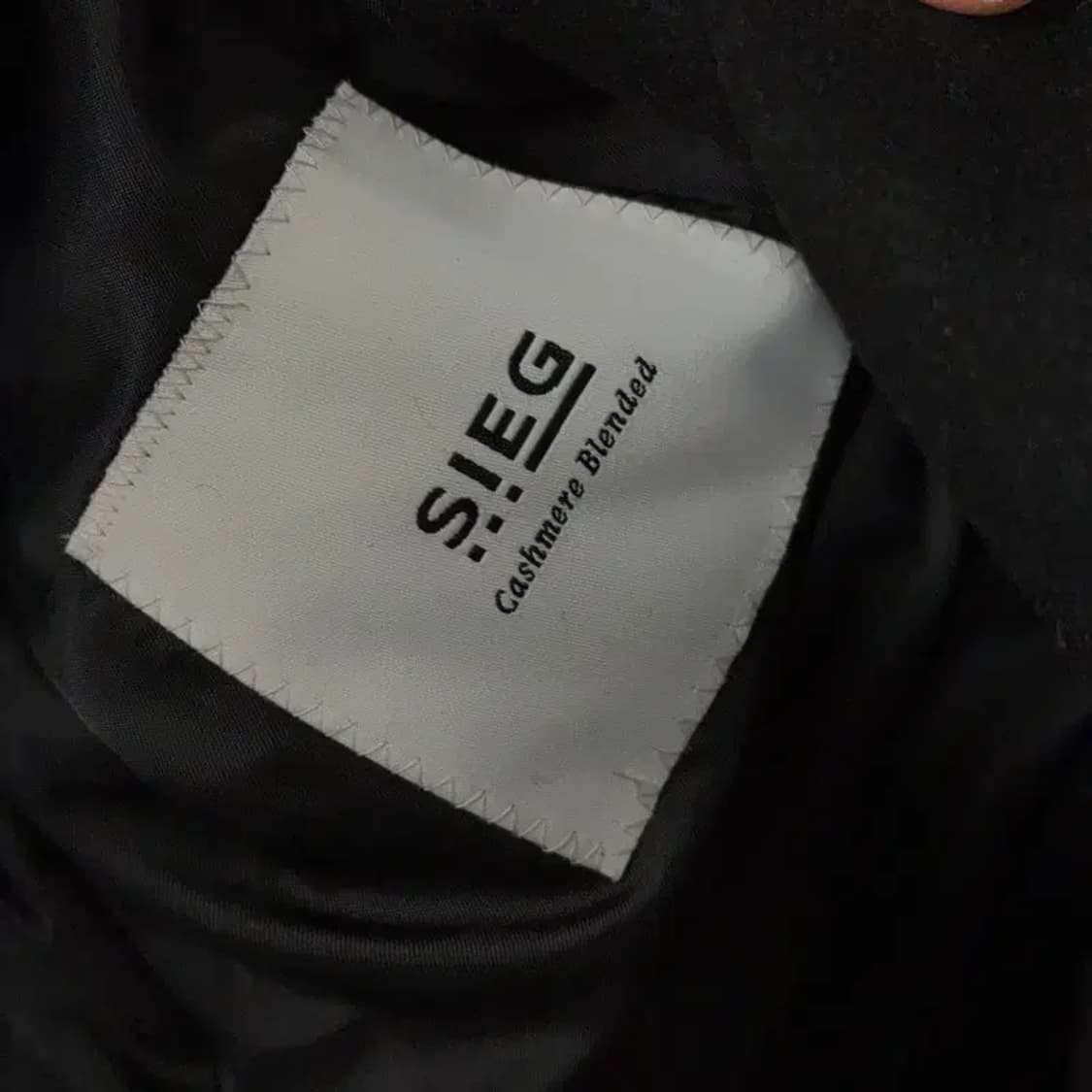 지이크 남성 클래식 울 캐시미어 블랙 코트 95 상품이미지7