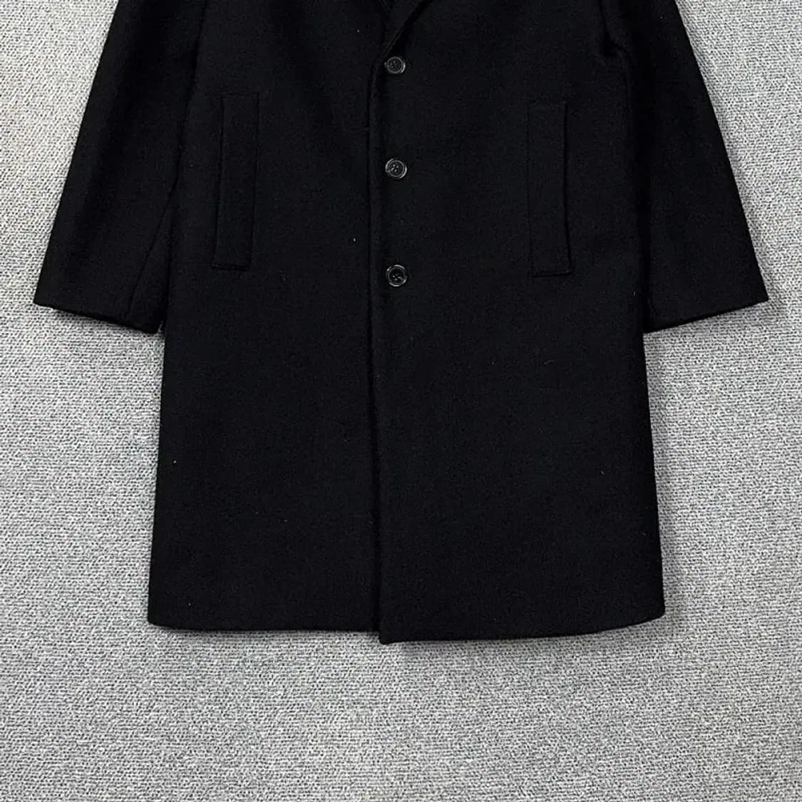 라이풀 블랙 버튼 울 코트 1 상품이미지4