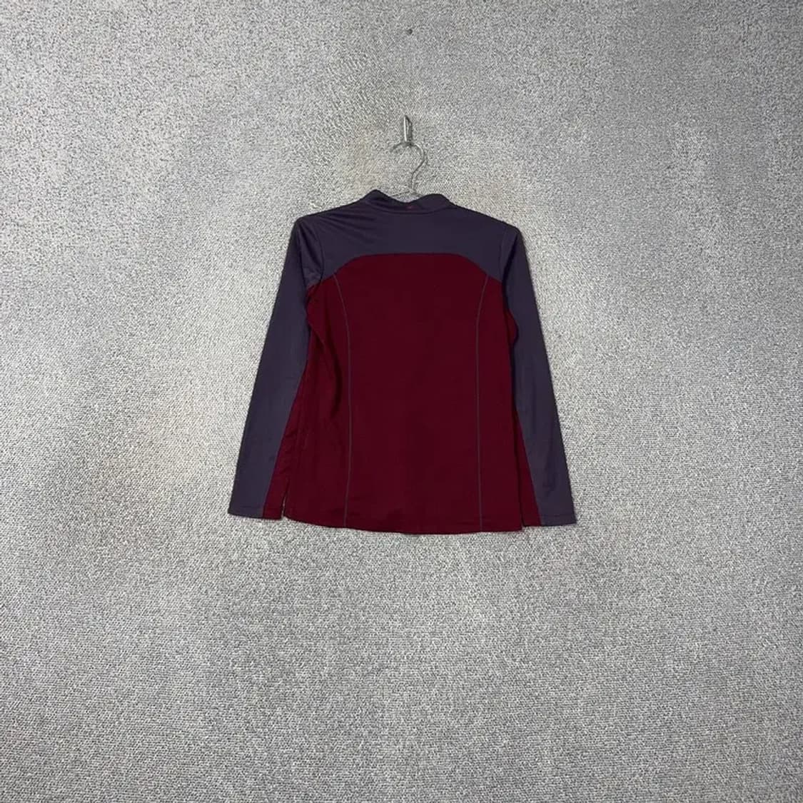 콜롬비아 여성 로고 등산 기능성 반집업 긴팔티 S 상품이미지2