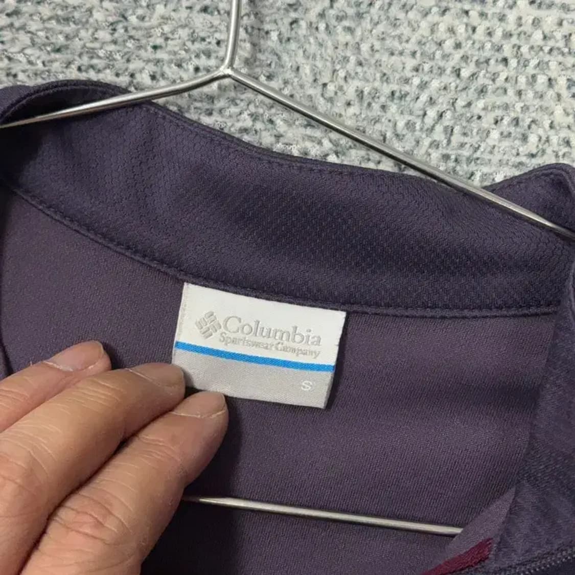 콜롬비아 여성 로고 등산 기능성 반집업 긴팔티 S 상품이미지4