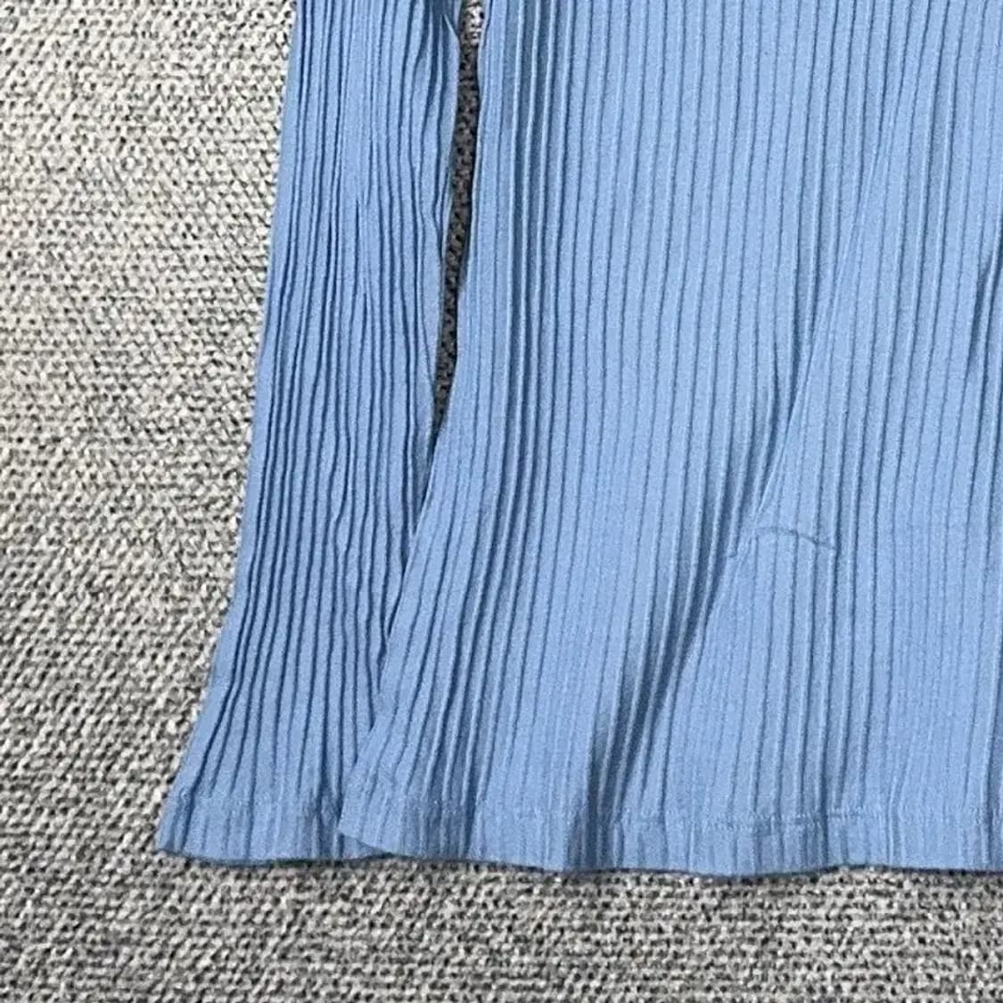 해지스 라이트 블루 골지 긴팔티 95-165 상품이미지5