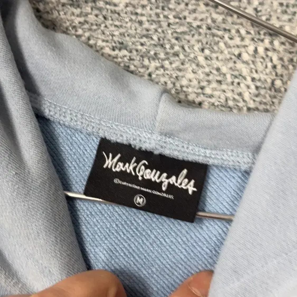 마크곤잘레스 로고 라이트 블루 후드티 M 상품이미지3