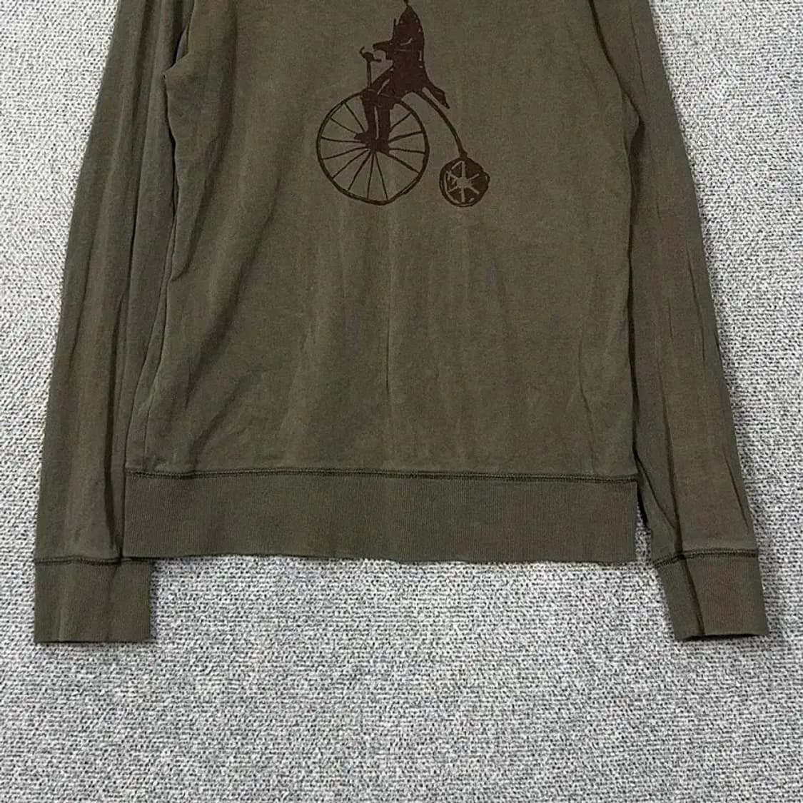 빈폴 빅로고 프린팅 카키 맨투맨 100 상품이미지4