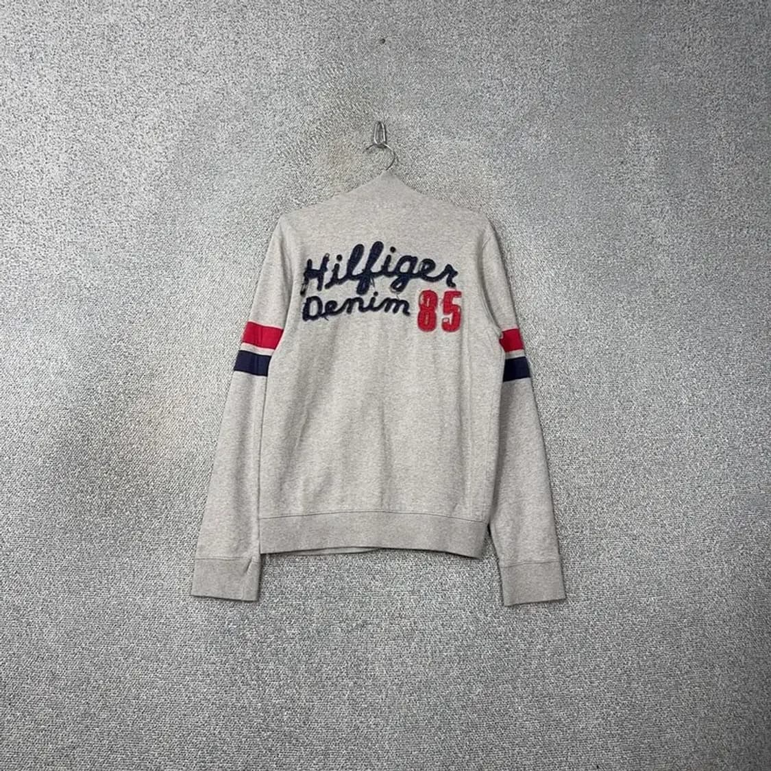 타미힐피거 빈티지 자수 그레이 코튼 집업 M 상품이미지2