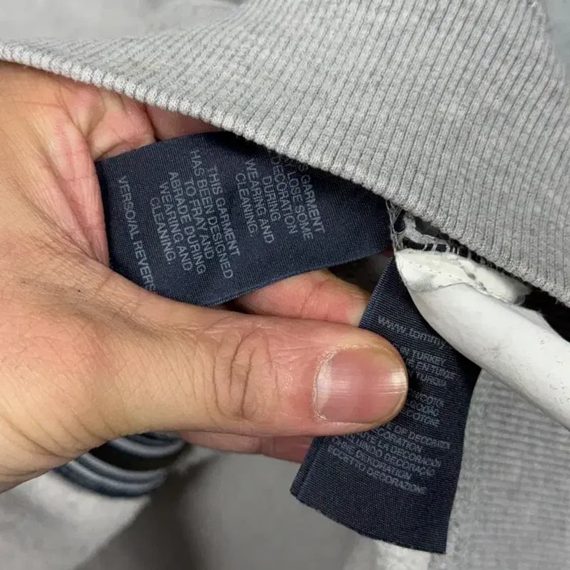 타미힐피거 빈티지 자수 그레이 코튼 집업 M 상품이미지5