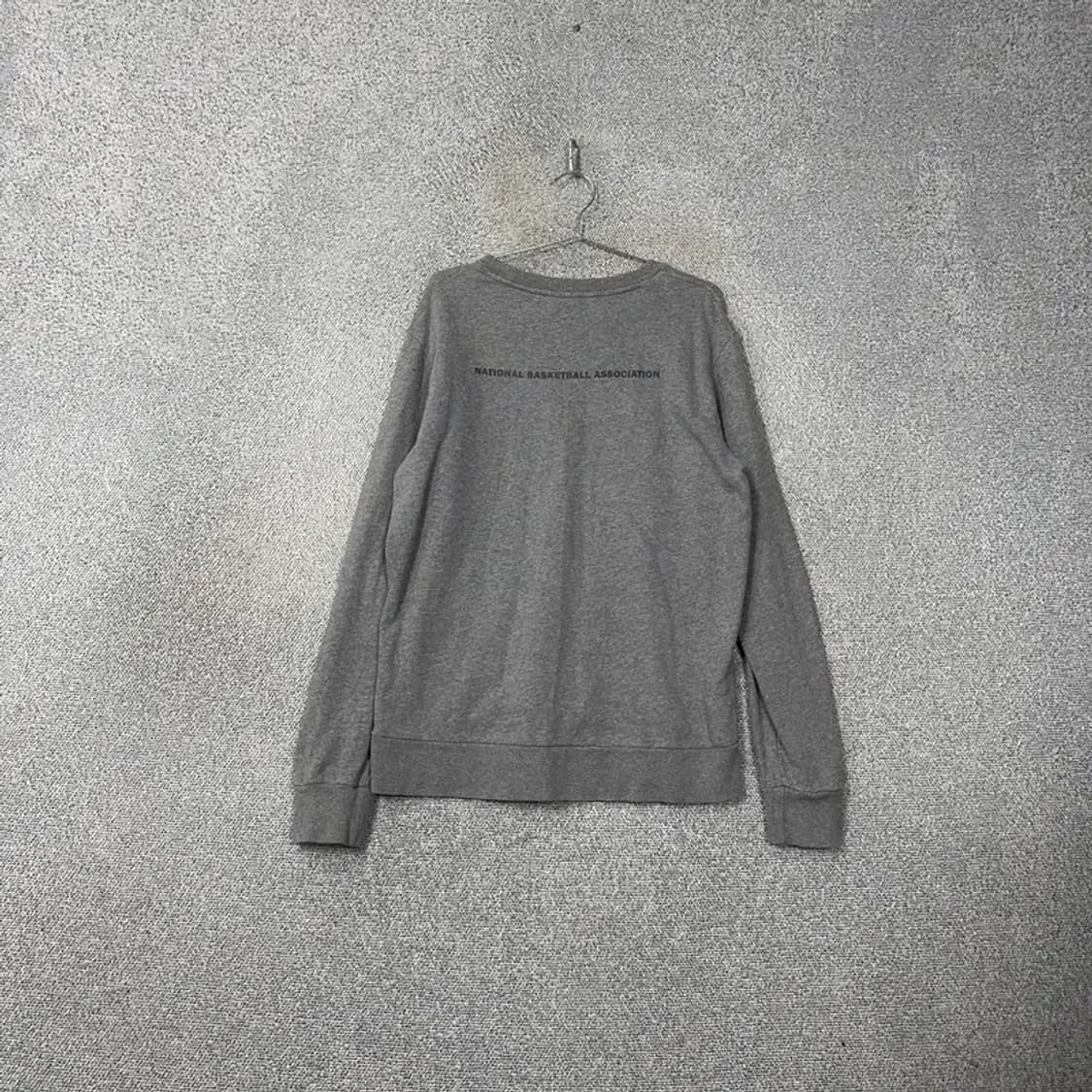 NBA 로고 프린팅 그레이 맨투맨 XL 상품이미지2