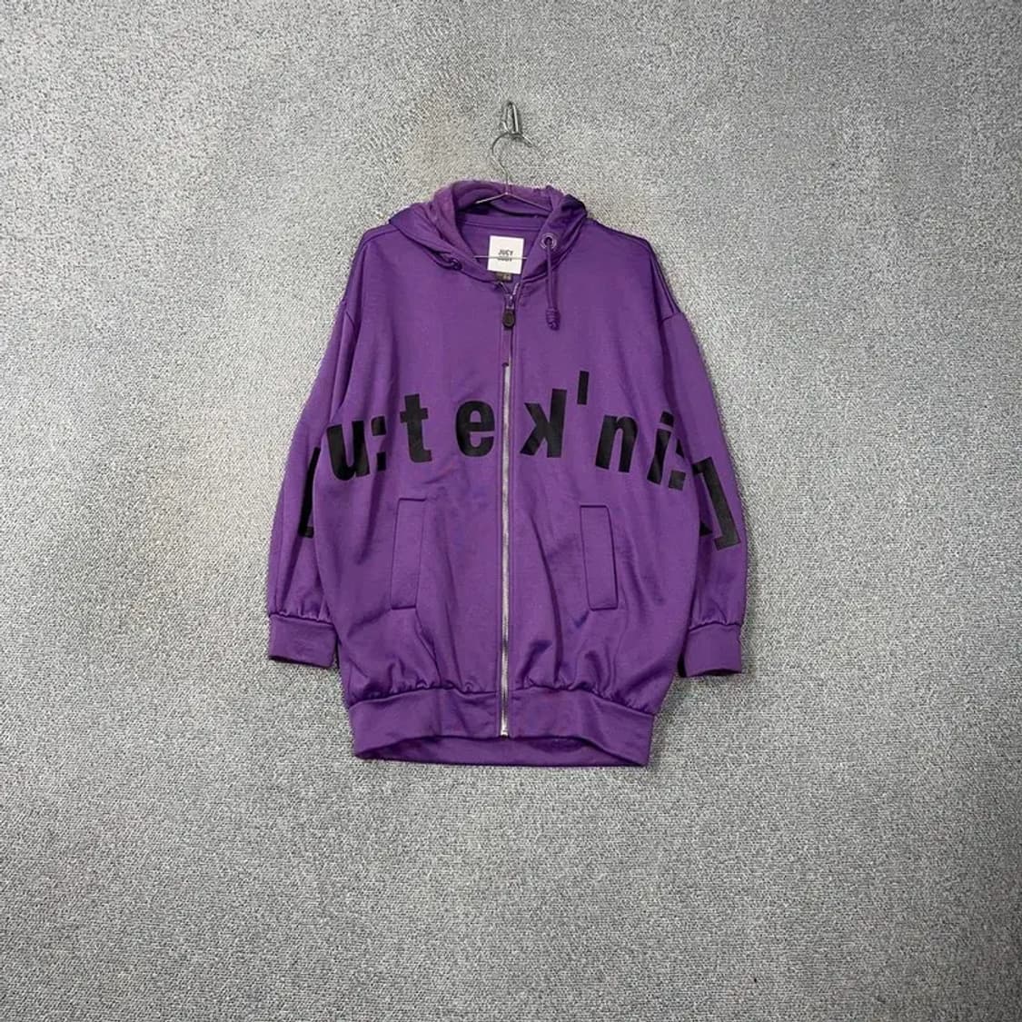 주씨주디 프린팅 퍼플 후드집업 XS 상품이미지1