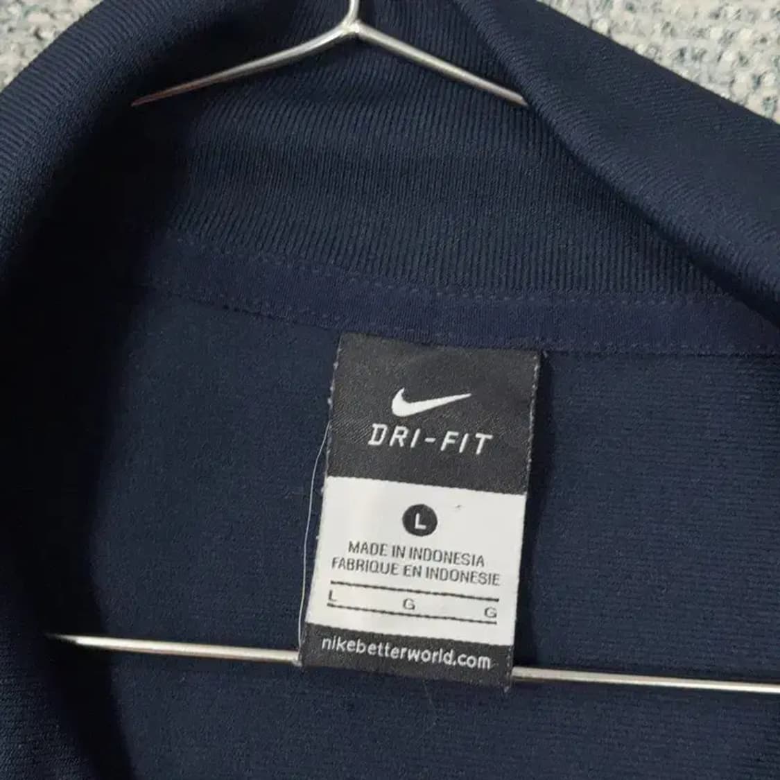 나이키 드라이핏 스우시 네이비 트랙탑 져지 L 상품이미지3