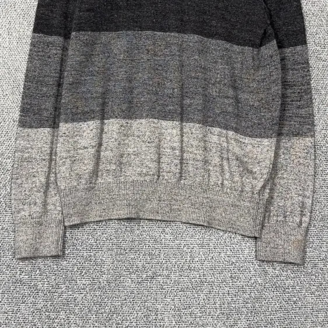 갭 스트라이프 그레이 캐주얼 코튼 니트 M 상품이미지4