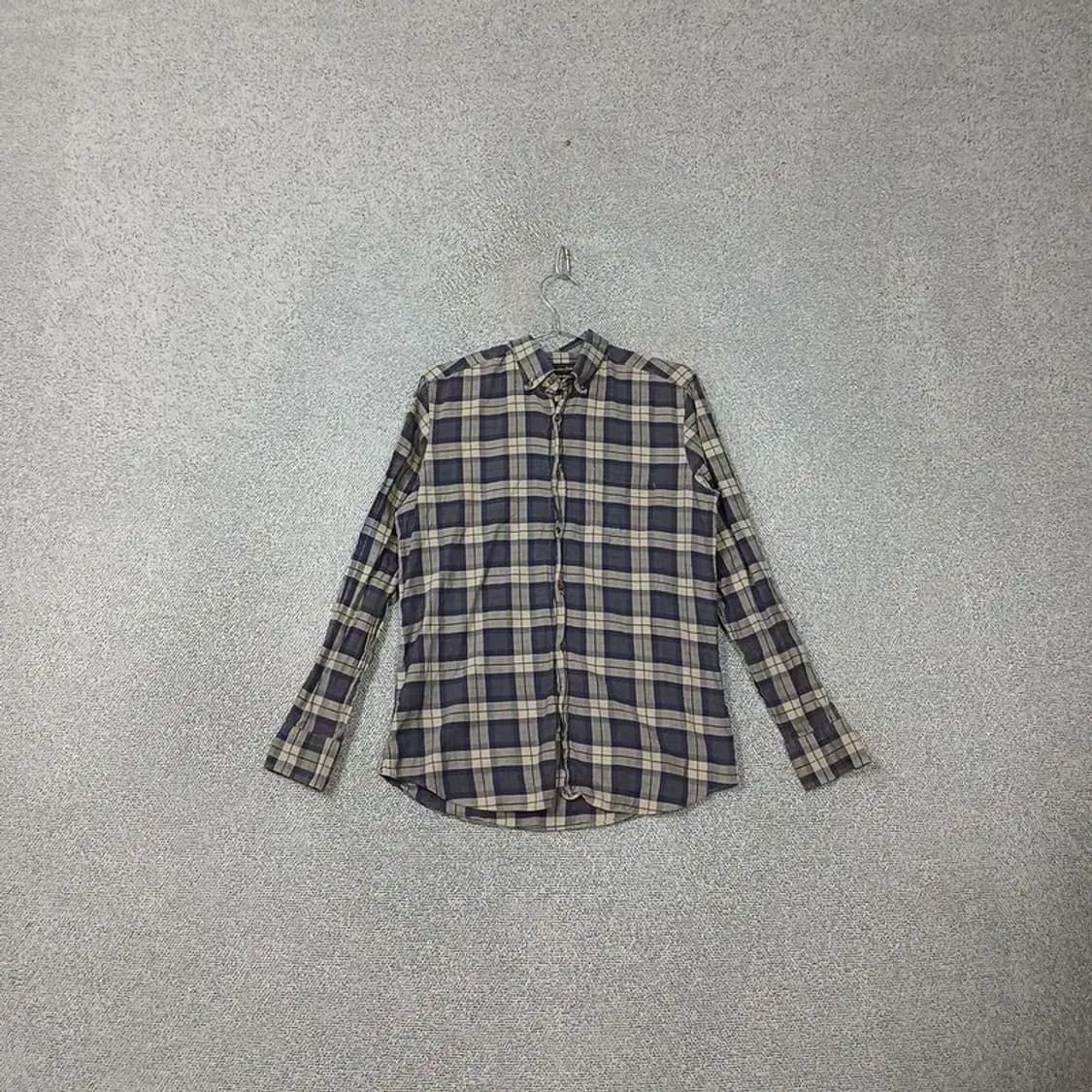 마시모두띠 브라운 체크 셔츠 L 상품이미지1