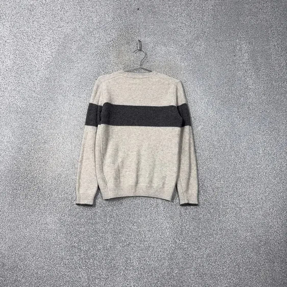 헨리코튼 캐주얼 그레이 울 니트 100 상품이미지2