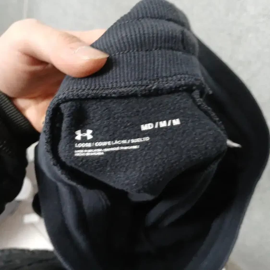 언더아머 블랙 로고 조거팬츠 M 상품이미지3