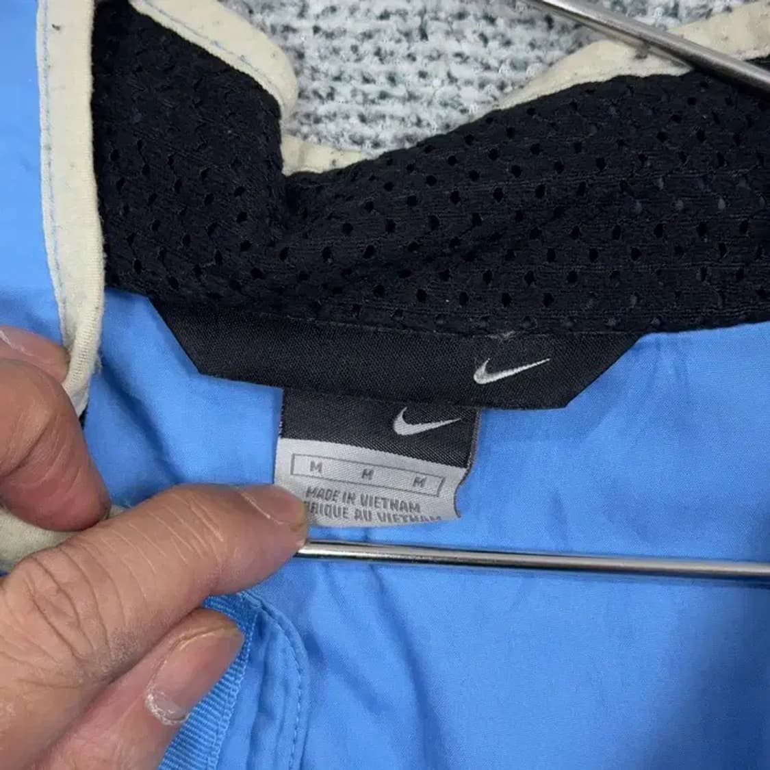 나이키 라이트 블루 로고 바람막이 윈드 자켓 M 상품이미지4