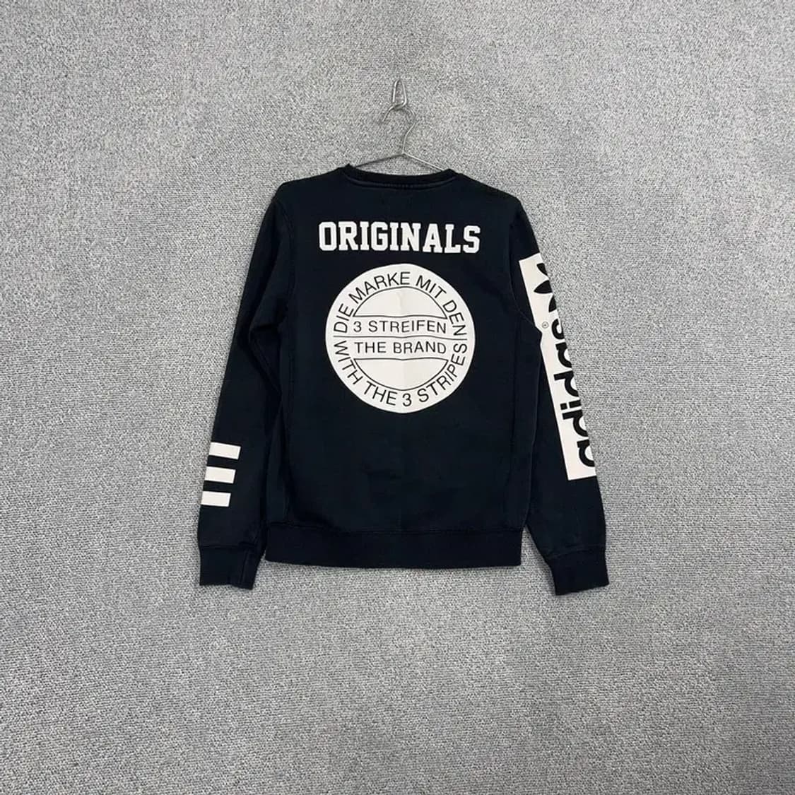 아디다스 프린팅 블랙 로고 맨투맨 090 상품이미지2