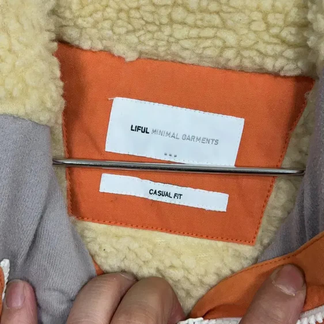 라이풀 오렌지 양털 파카 패딩 점퍼 XL 상품이미지3