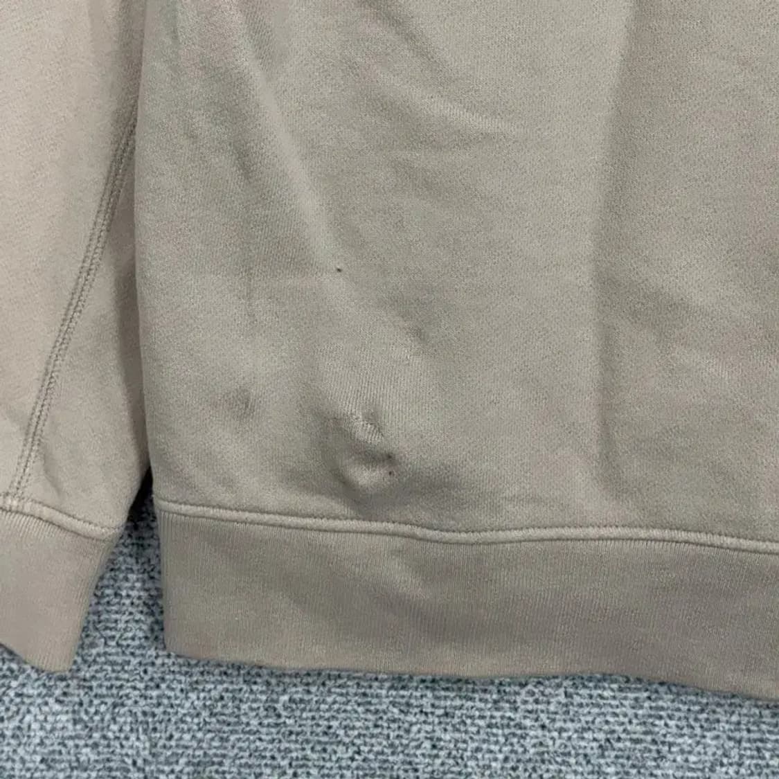 아디다스 베이지 센터 로고 오버핏 후드티 XL 상품이미지3