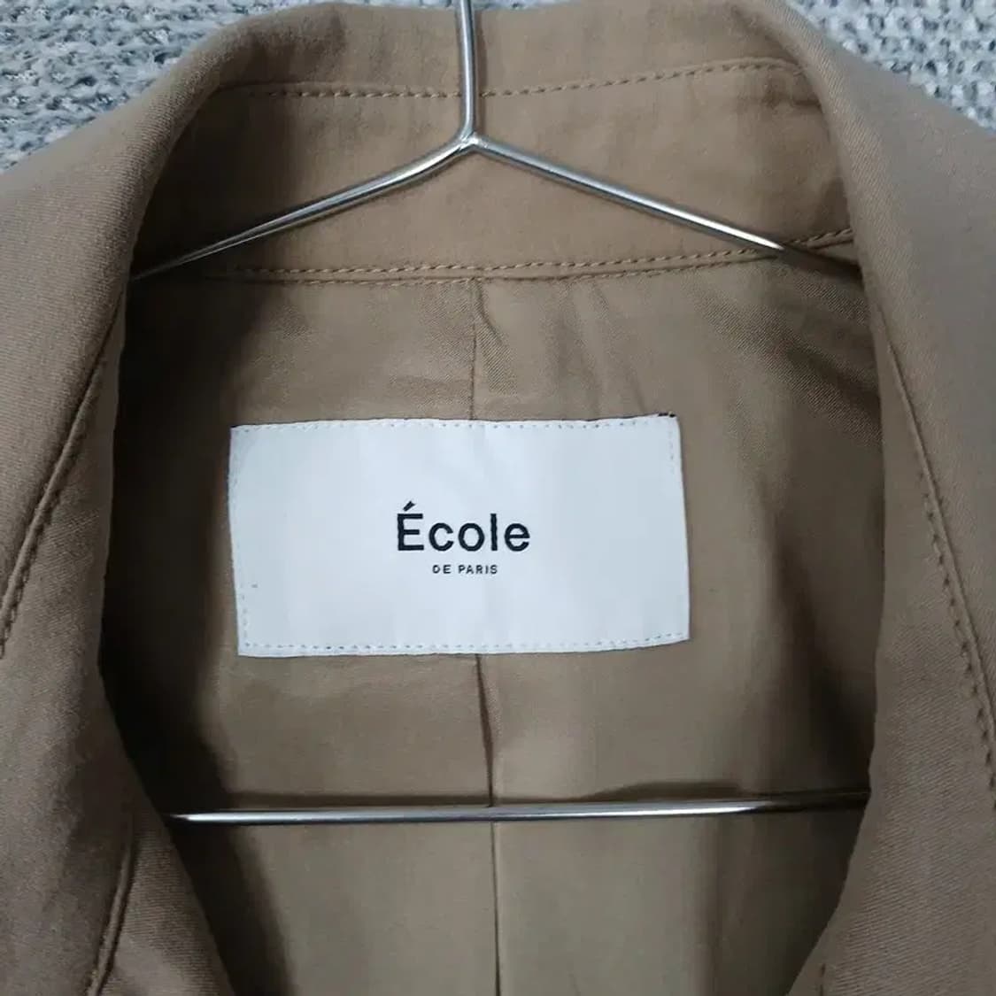 ECOLE 에꼴 여성 베이지 트렌치 85-94-160 상품이미지3