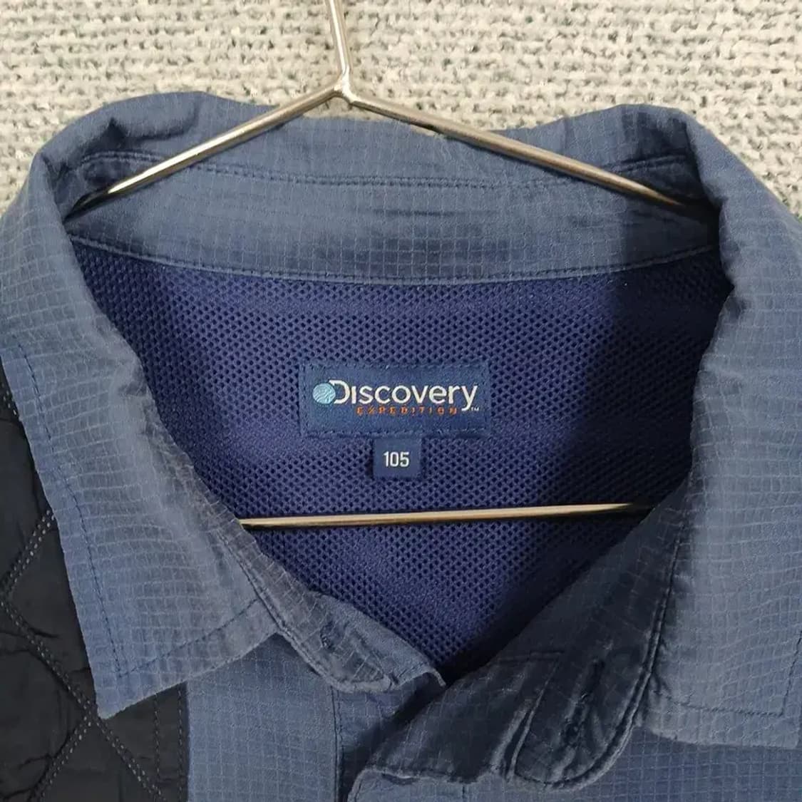 디스커버리 네이비 기능성 포켓 셔츠 105 상품이미지3