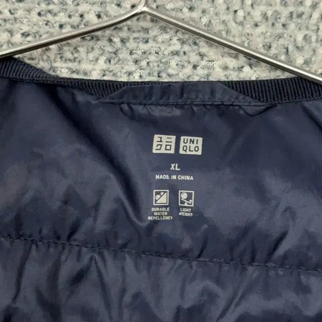유니클로 경량 네이비 패딩 조끼 XL 상품이미지5
