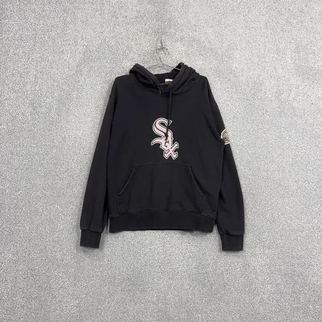쿠퍼스타운 빈티지 화이트 삭스 블랙 후드티 L 상품이미지1