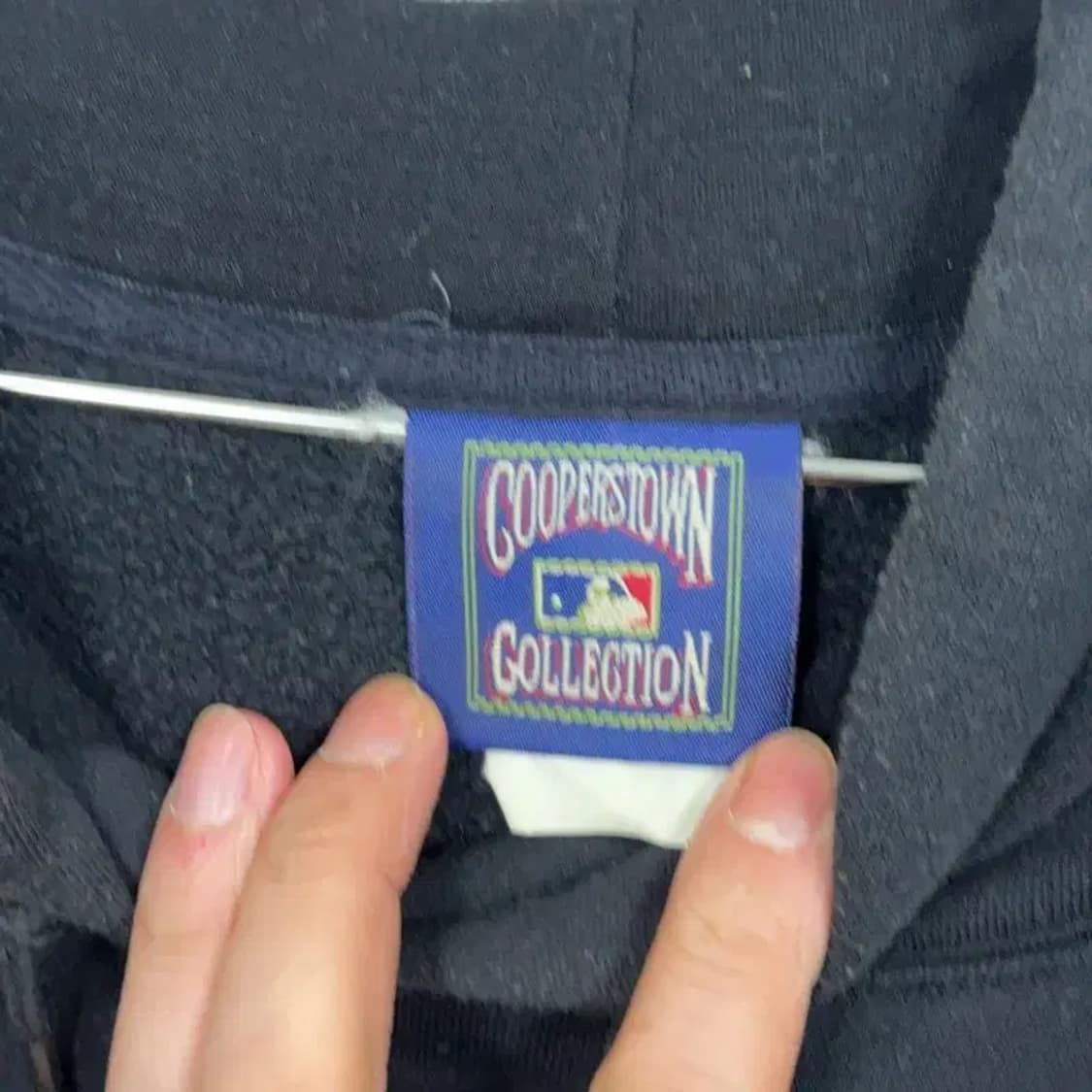 쿠퍼스타운 빈티지 화이트 삭스 블랙 후드티 L 상품이미지6