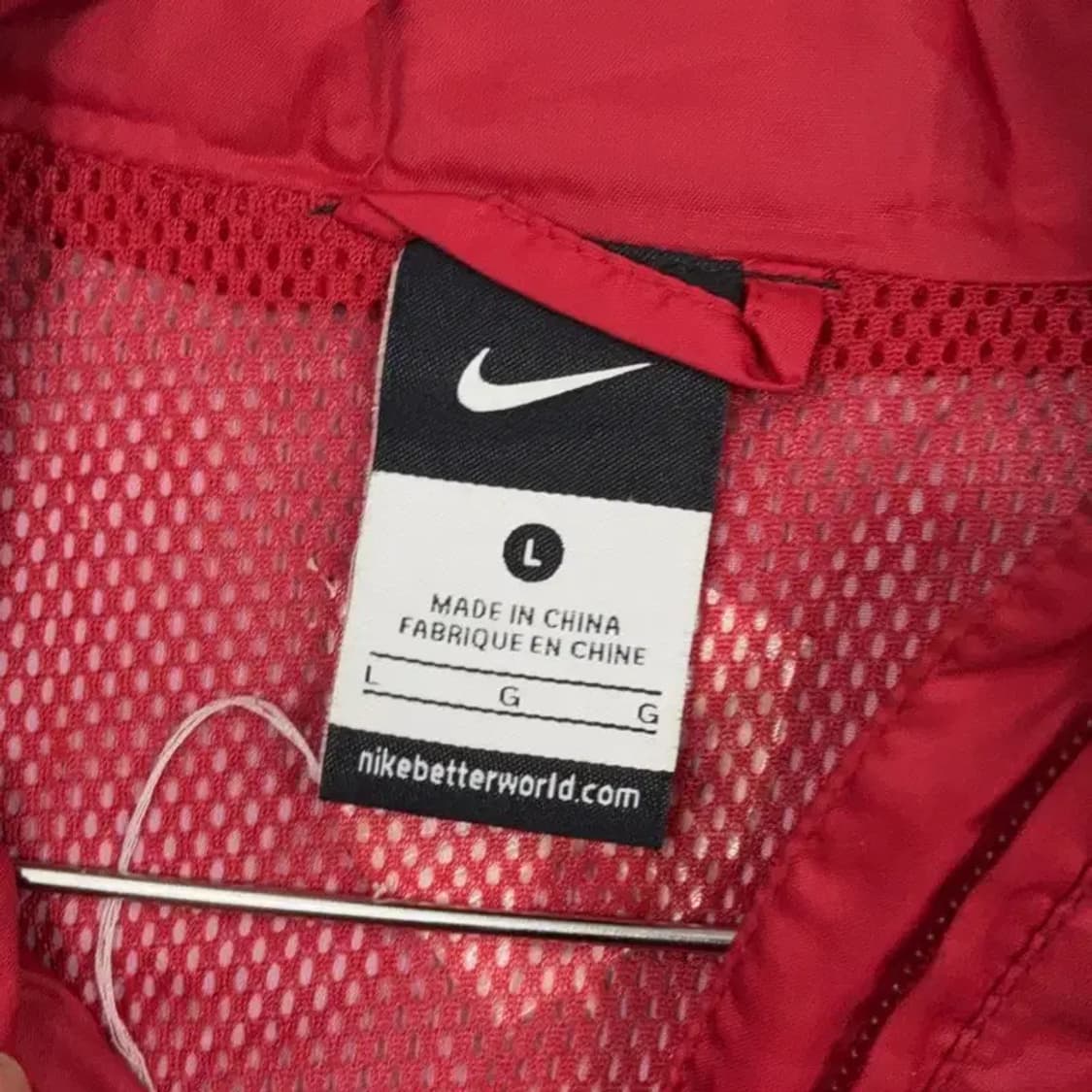 나이키 레드 로고 남성 바람막이 L 상품이미지3