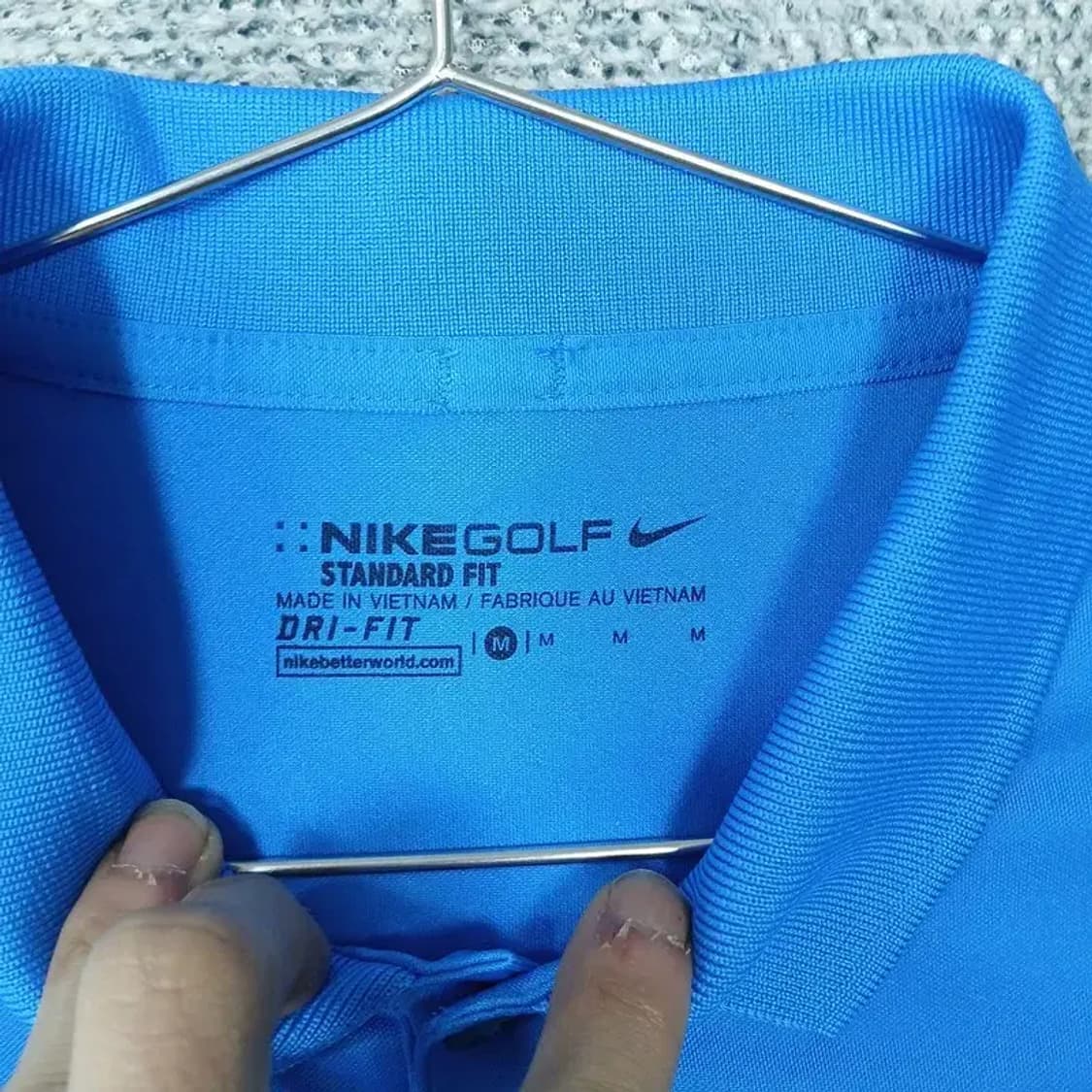 나이키 골프 드라이핏 블루 기능성 카라티 M 상품이미지3