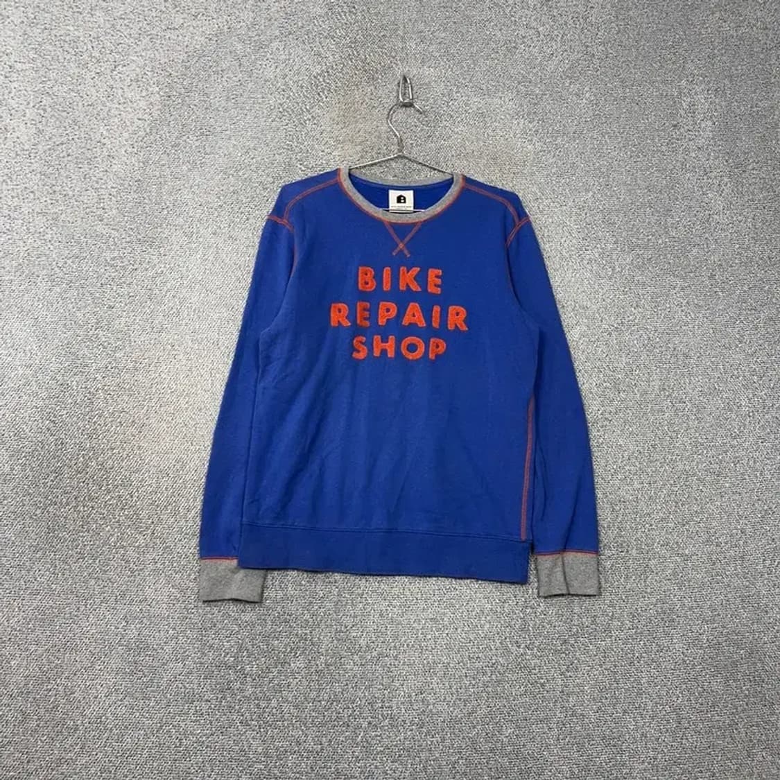 빈폴 로고 프린팅 블루 맨투맨 100 상품이미지1