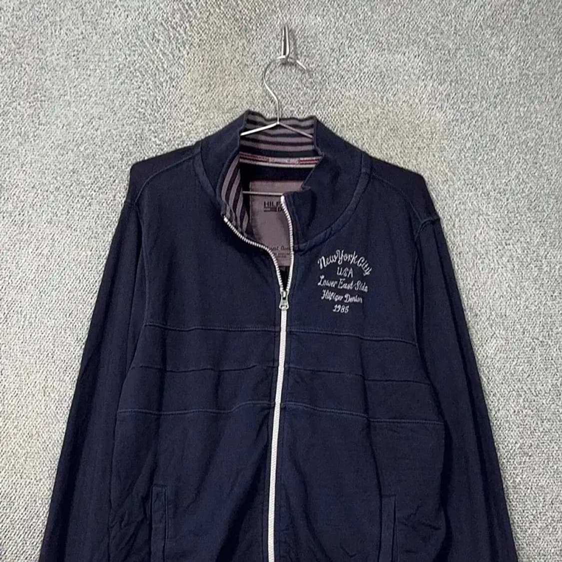 타미힐피거 자수 로고 네이비 집업 XL 상품이미지3