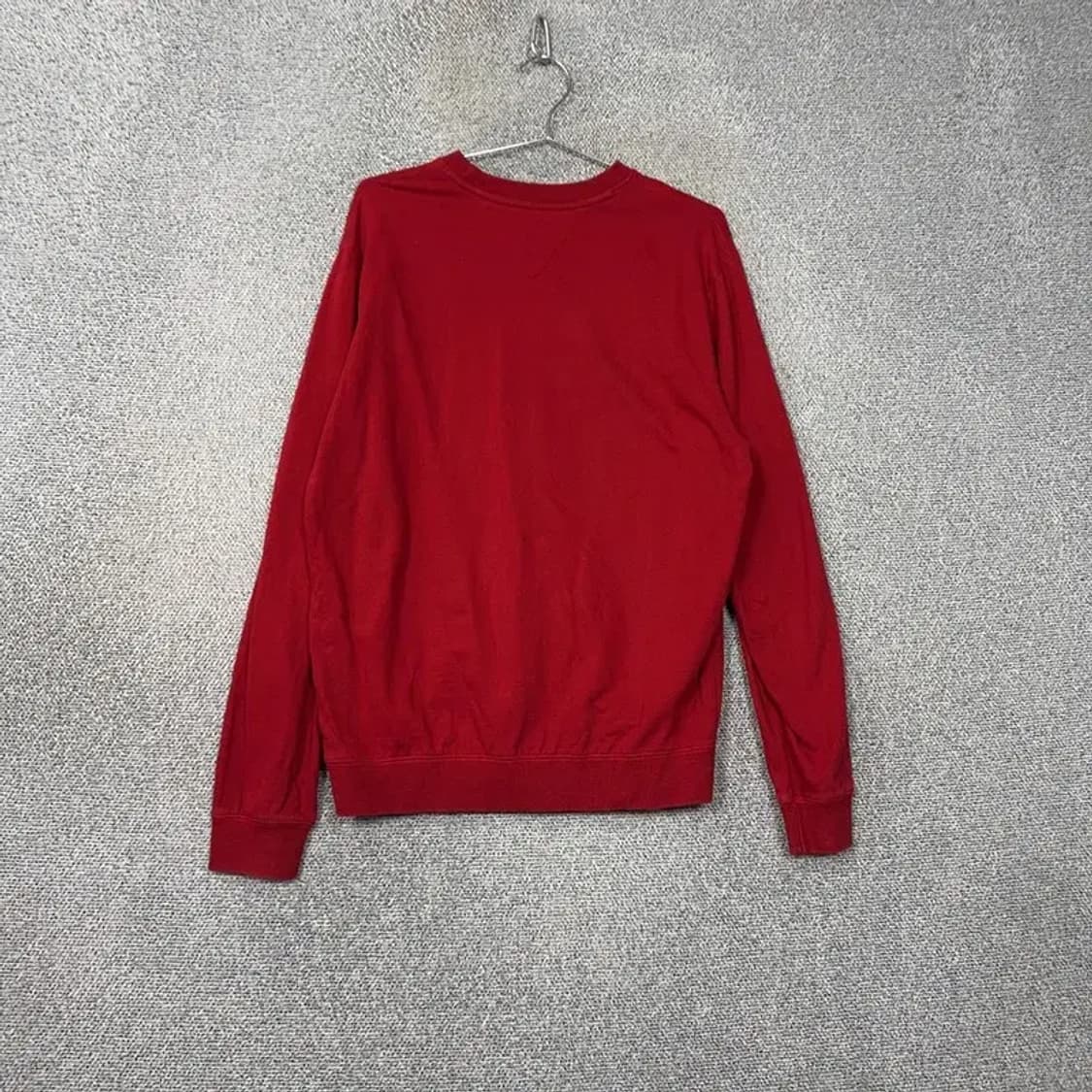 타미힐피거 스몰 로고 레드 맨투맨 M 상품이미지2