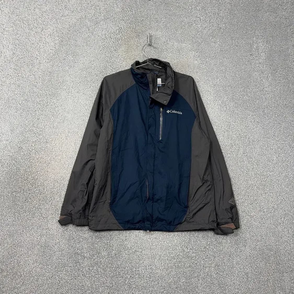 콜롬비아 등산 남성 네이비 그레이 바람막이 L 상품이미지1