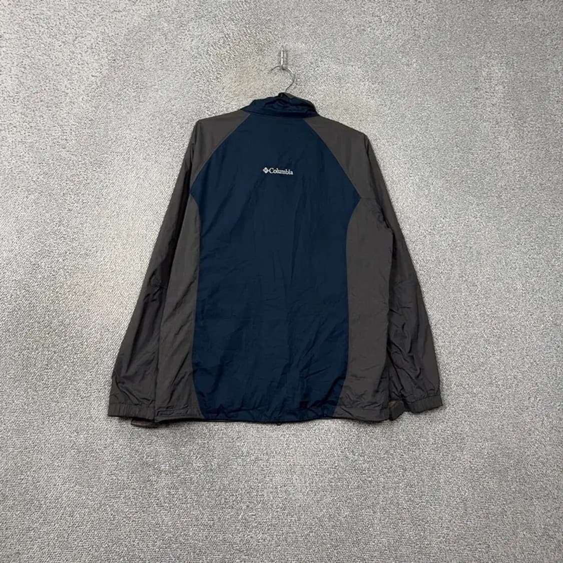콜롬비아 등산 남성 네이비 그레이 바람막이 L 상품이미지2