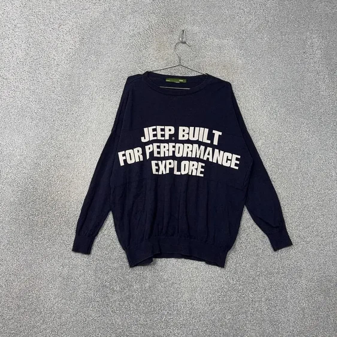 지프 로고 프린팅 네이비 니트 FREE 상품이미지1