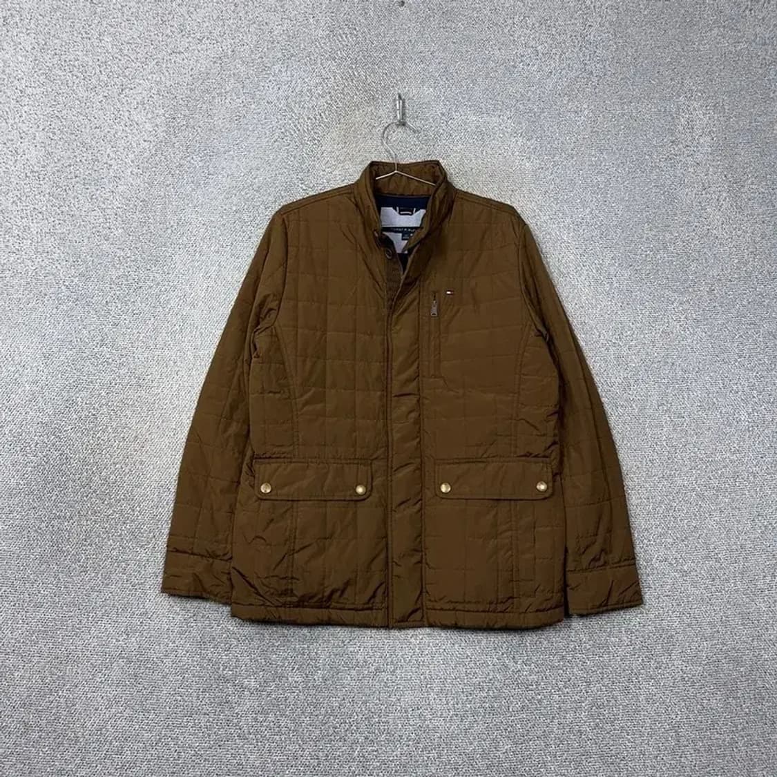 타미힐피거 남성 퀄팅 브라운 자켓 S 상품이미지1