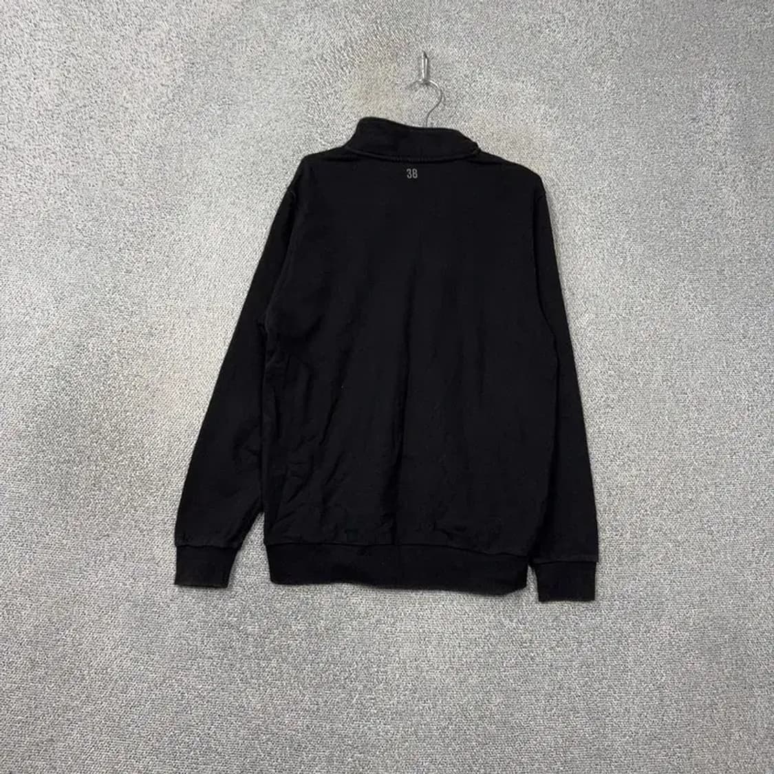 캉골 로고 반집업 블랙 맨투맨 XL 상품이미지2