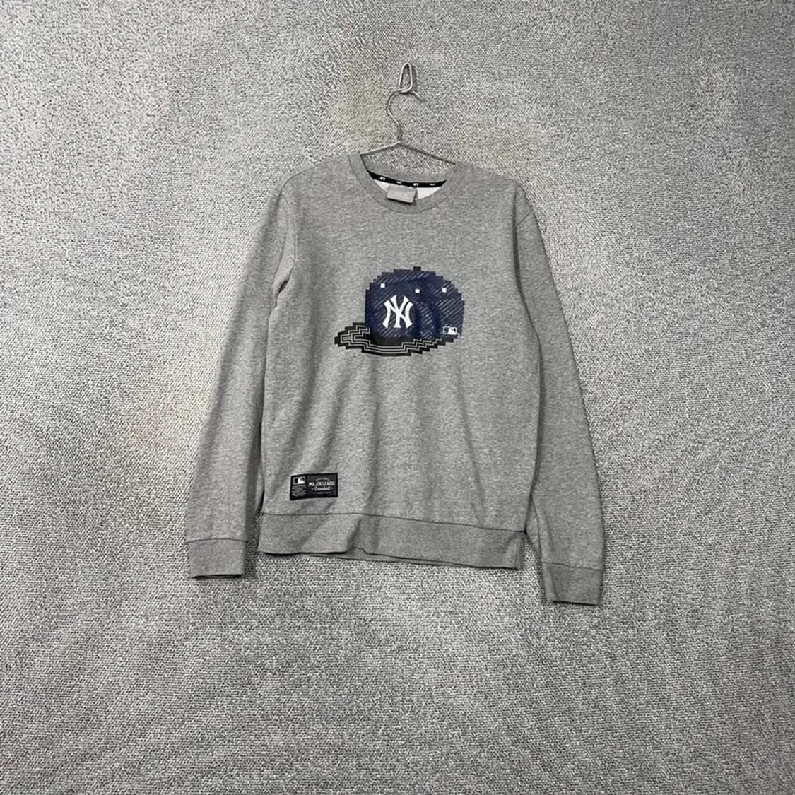 MLB 프린팅 라이트 그레이 맨투맨 95 상품이미지1