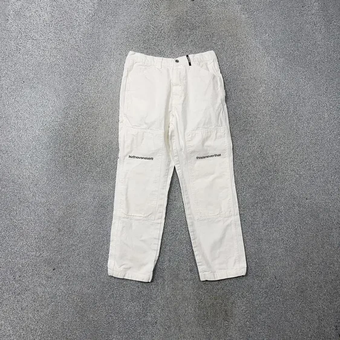 디스이즈네버댓 화이트 빈티지 코튼 팬츠 M 상품이미지1