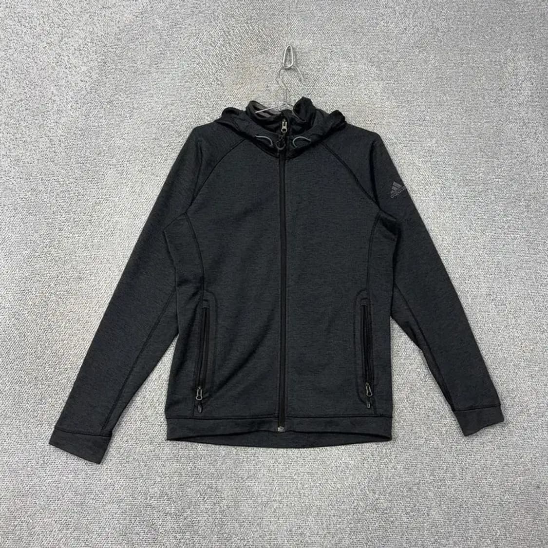 아디다스 기능성 로고 그레이 후드집업 100 상품이미지1