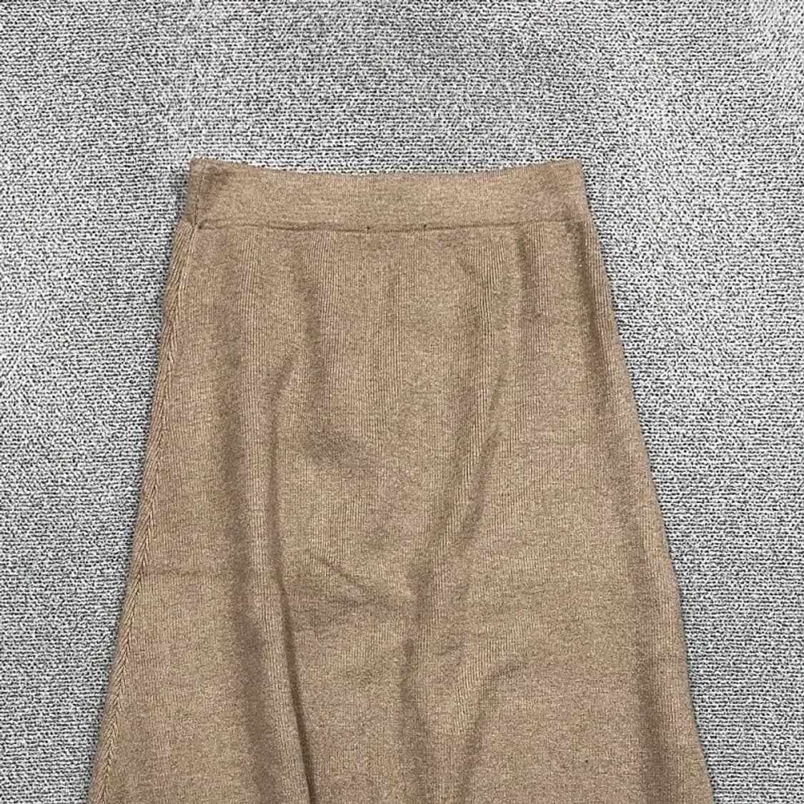 자라 니트 여성 베이지 스커트 L 상품이미지3