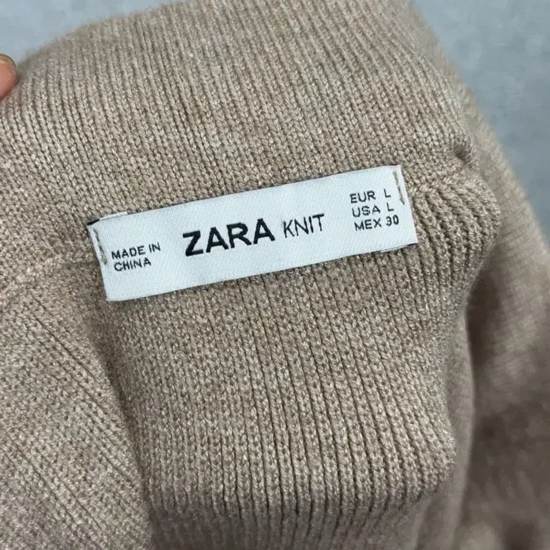 자라 니트 여성 베이지 스커트 L 상품이미지6